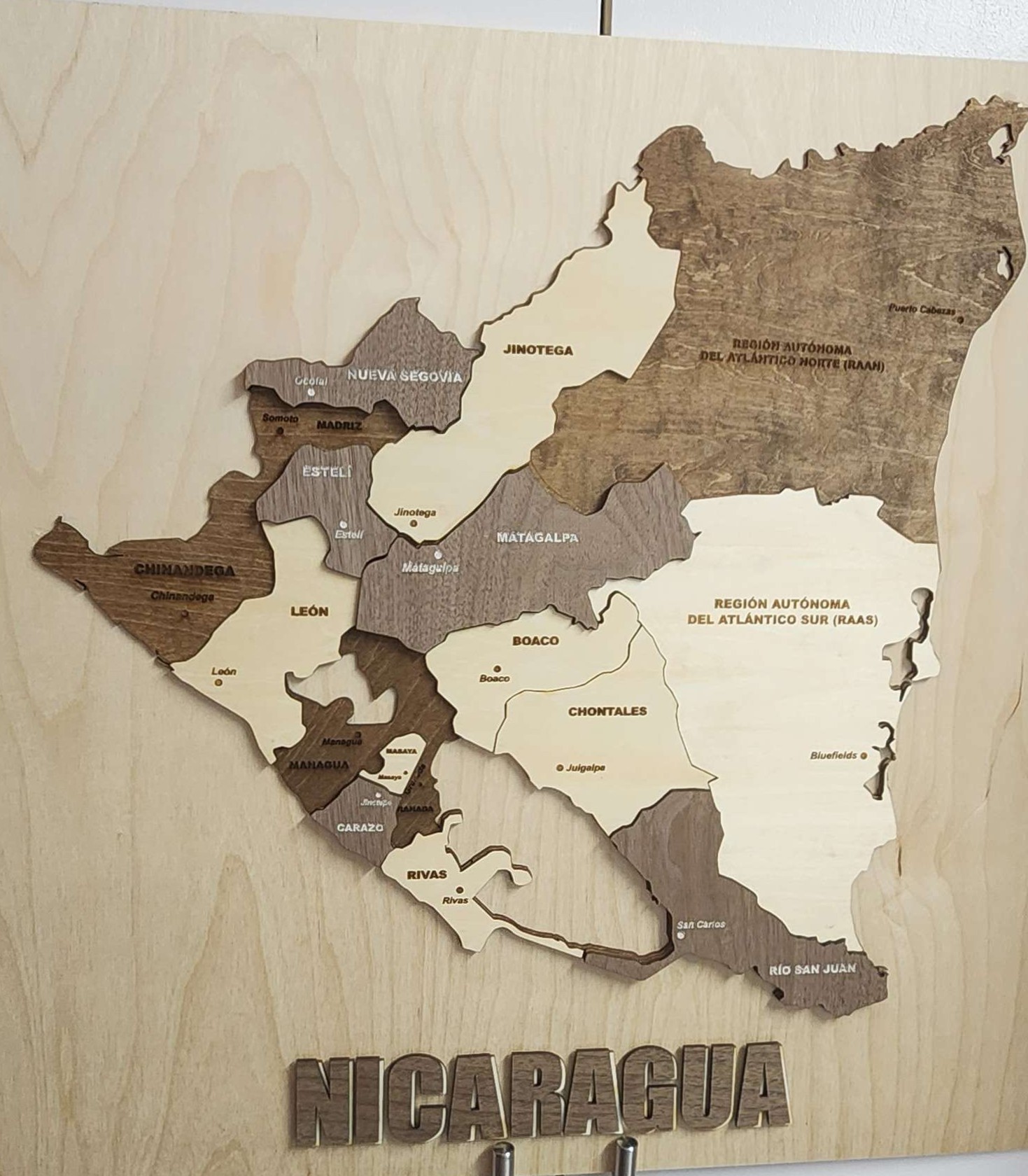Mapa de Nicaragua